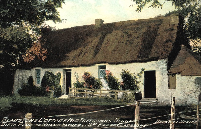 Cottage Gladstone, Mid Tofrcombs Biggar, Lieu de naissance du grand-père de William Ewart Gladstone - English Photographer