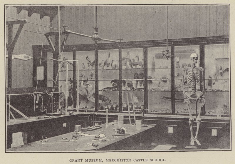 Musée Grant, école du château de Merchiston (gravure) - English Photographer
