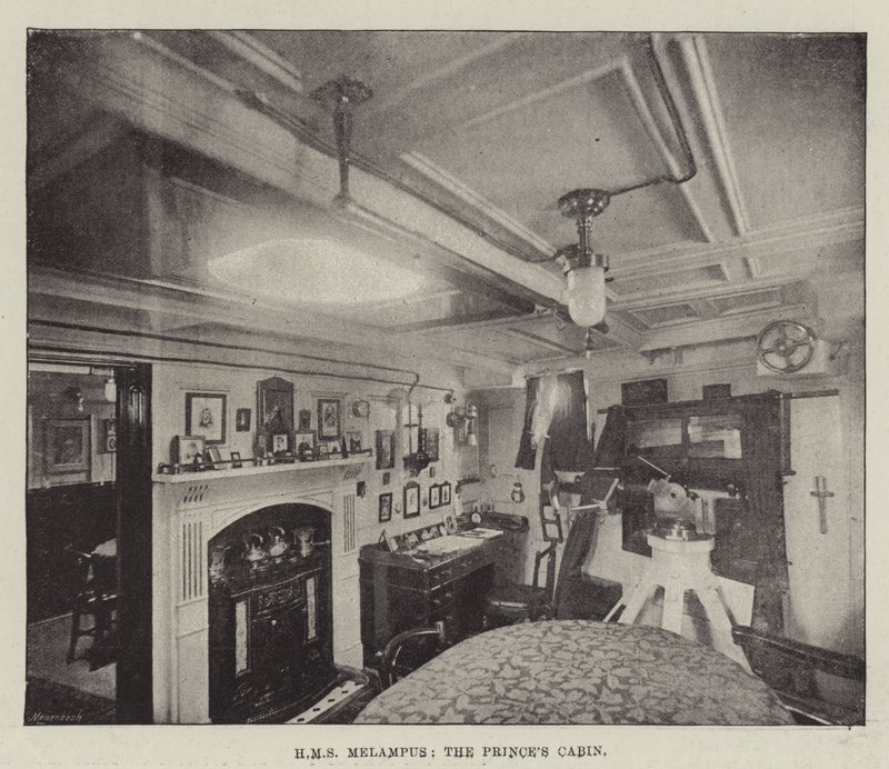 HMS Melampus, la cabine du prince - English Photographer