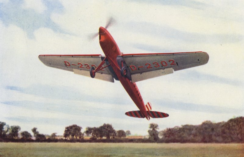 Avion Heinkel avec fentes et volets - English Photographer