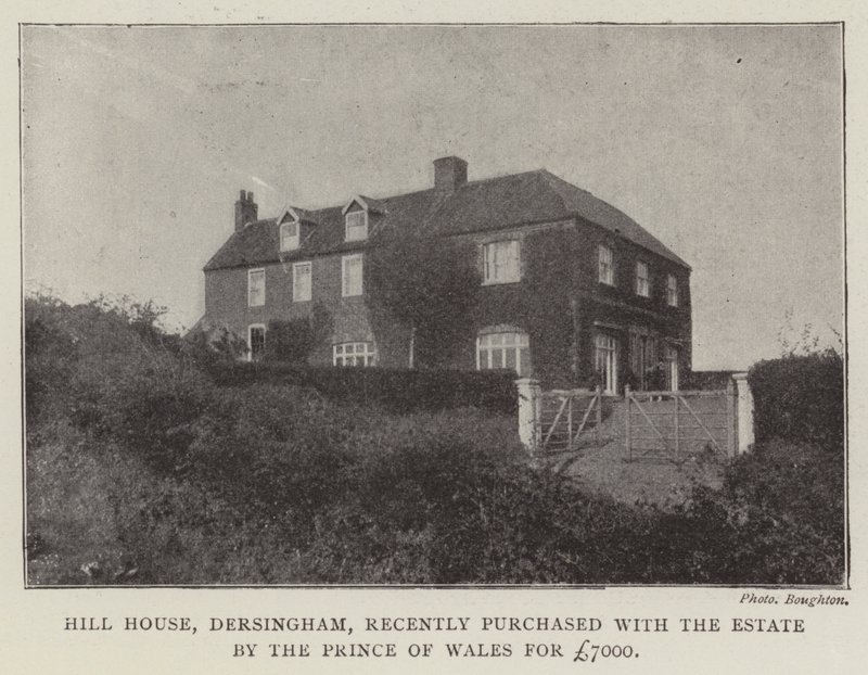 Hill House, Dersingham, récemment acheté avec le domaine par le Prince de Galles pour 7000 £ - English Photographer
