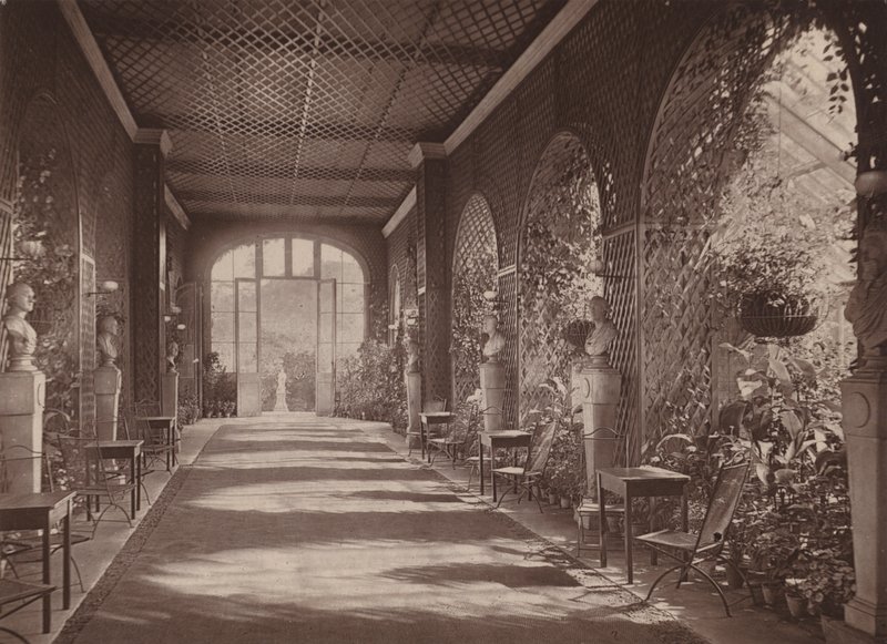 Holland House, Londres : Conservatoire menant de la salle de bal - English Photographer