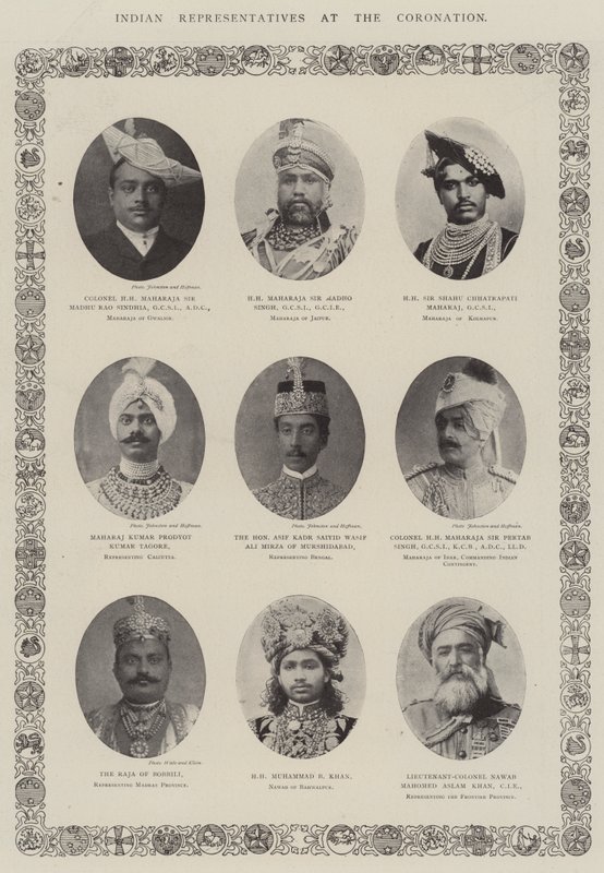 Représentants indiens au couronnement - English Photographer