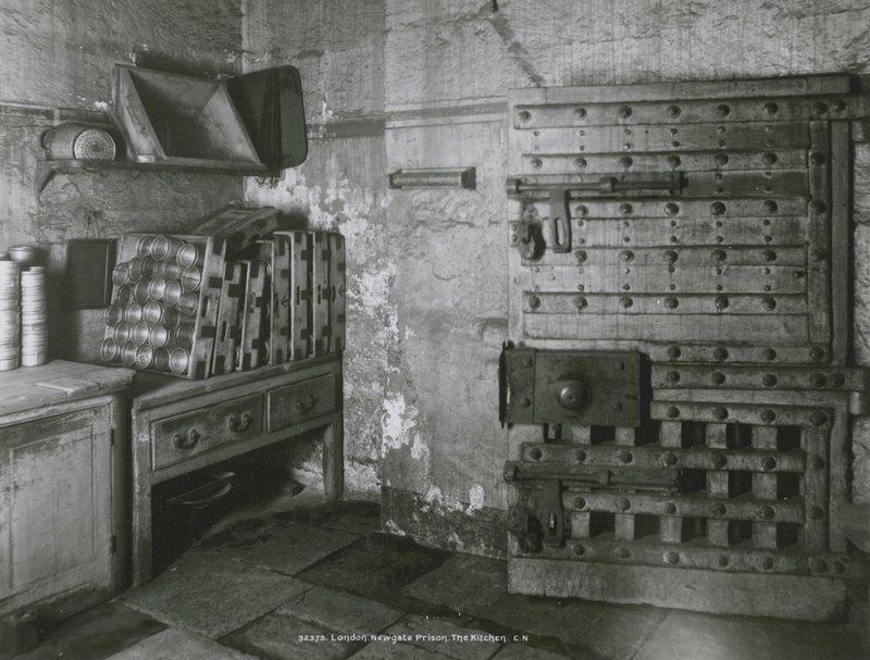 Vue intérieure de la cuisine de la prison de Newgate - English Photographer