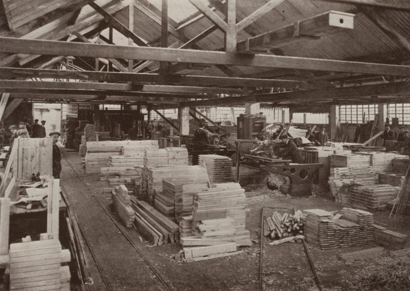 Usine de menuiserie, Burton-on-Trent : Vue de l