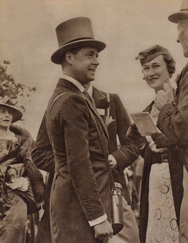 Le roi Édouard VIII et Mme Simpson à Ascot - English Photographer