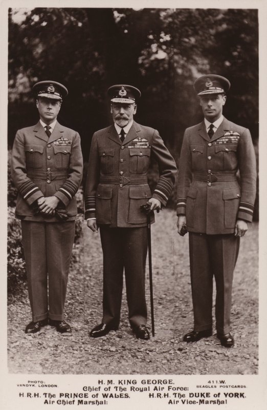 Le roi George V, le prince de Galles et le duc d