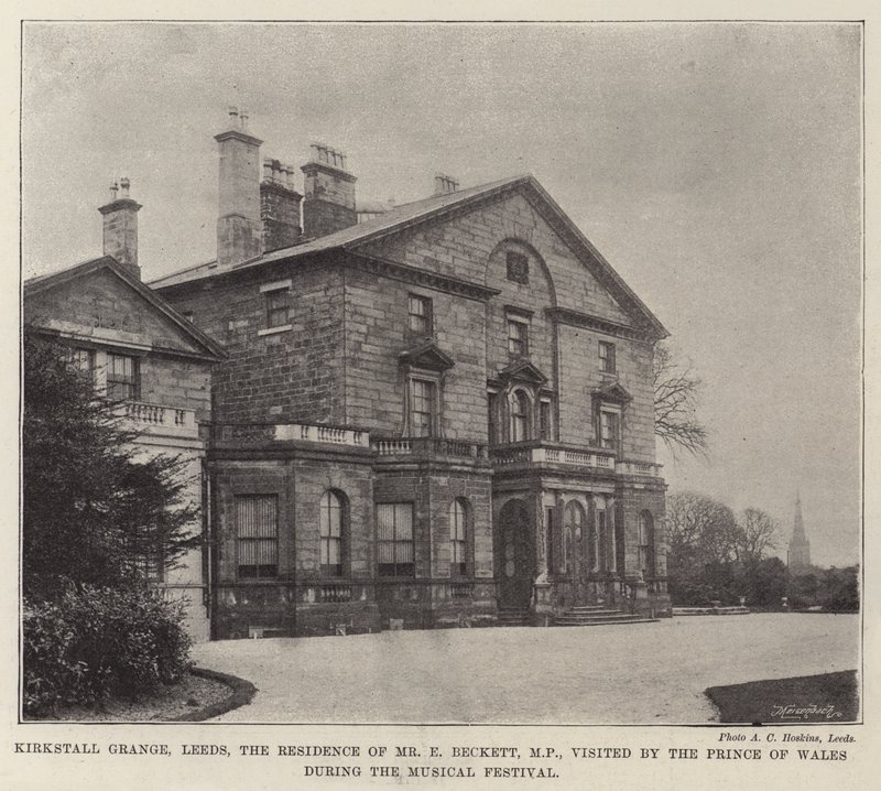 Kirkstall Grange, Leeds, la résidence de M. E Beckett, MP, visitée par le prince de Galles pendant le festival musical - English Photographer
