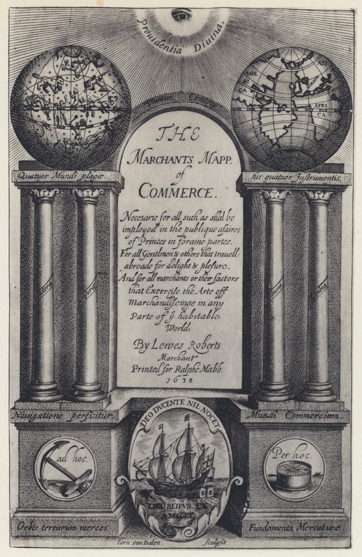 L Roberts, La Carte des Marchands de Commerce, R Mabb 1638 - English Photographer