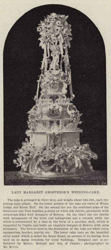 Gâteau de mariage de Lady Margaret Grosvenor - English Photographer