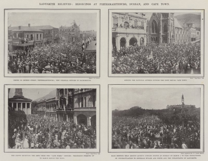 Ladysmith libérée, réjouissances à Pietermaritzburg, Durban et Le Cap - English Photographer