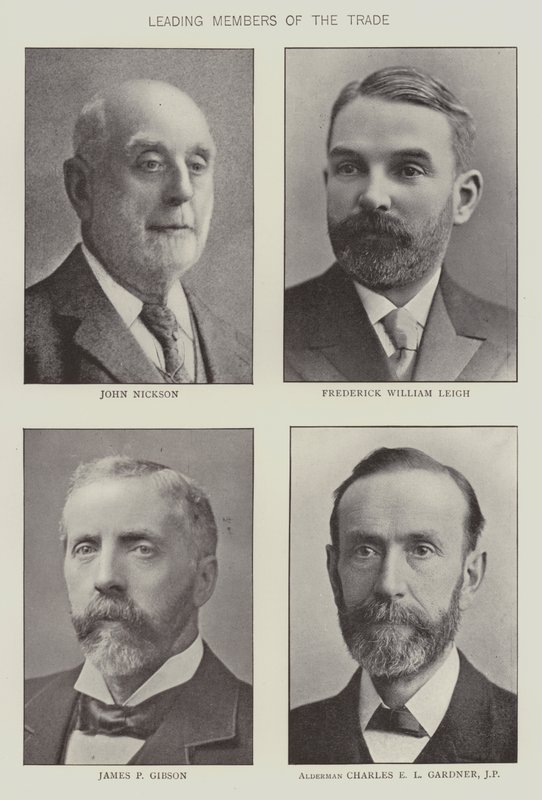 Membres éminents du commerce des épiciers (photo n/b) - English Photographer