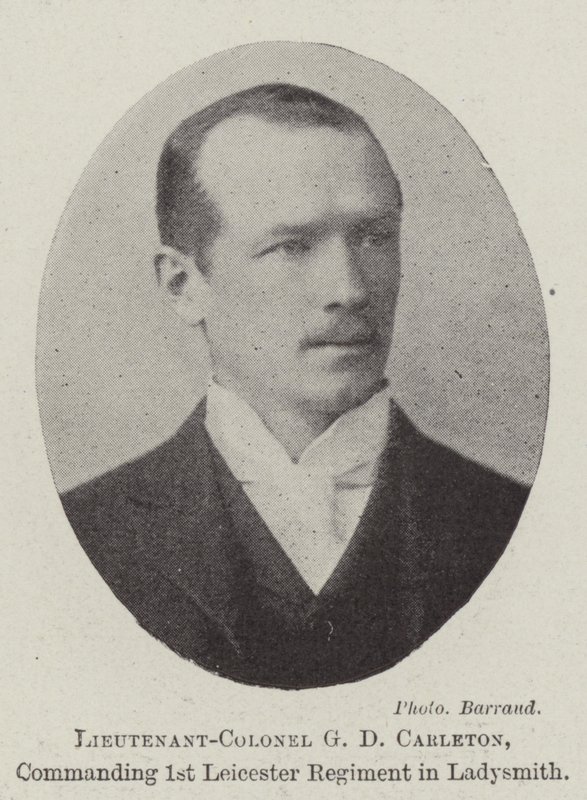 Lieutenant-colonel G D Carleton, commandant le 1er régiment de Leicester à Ladysmith - English Photographer