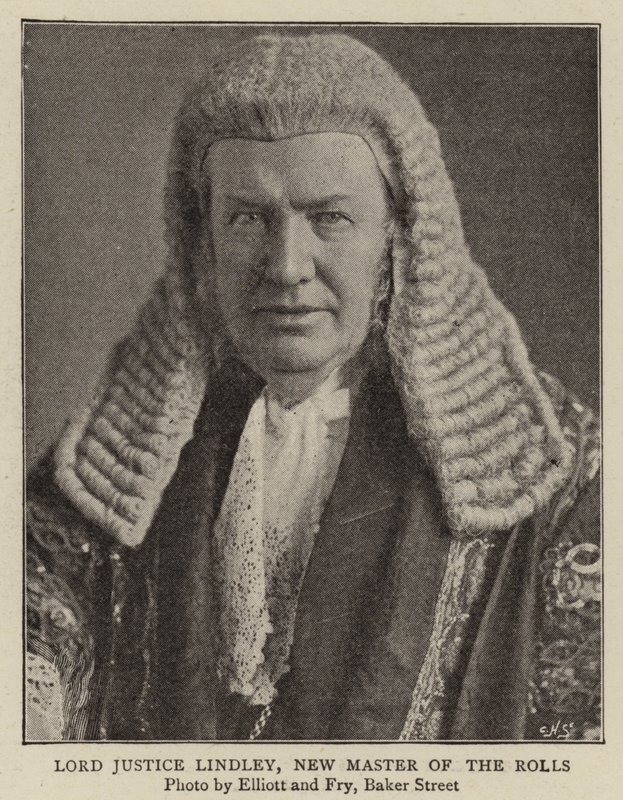 Lord Justice Lindley, nouveau maître des rôles - English Photographer