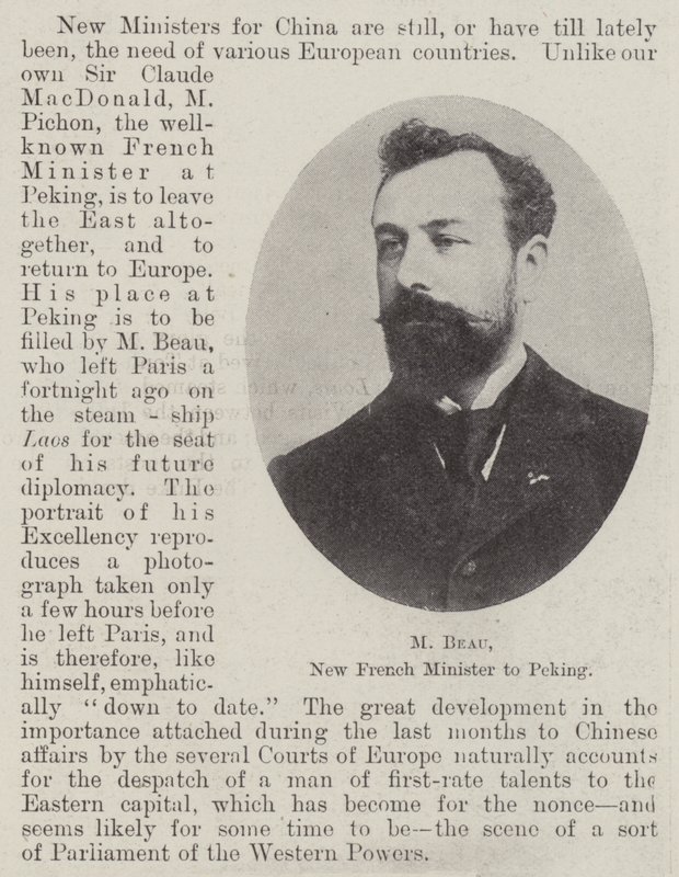 M. Beau, nouveau ministre français à Pékin - English Photographer