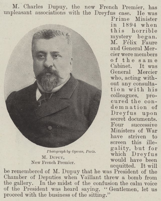M. Dupuy, nouveau Premier ministre français - English Photographer