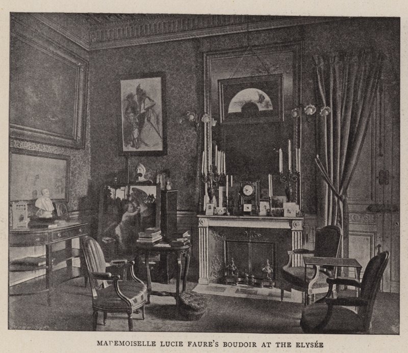 Le boudoir de Mademoiselle Lucie Faure à l