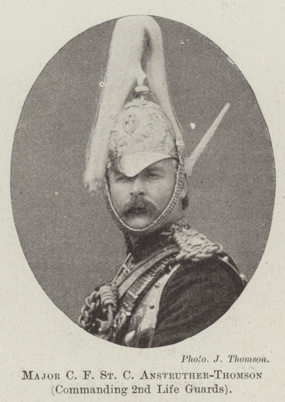 Major C F St C Anstruther-Thomson, commandant des 2nd Life Guards - English Photographer