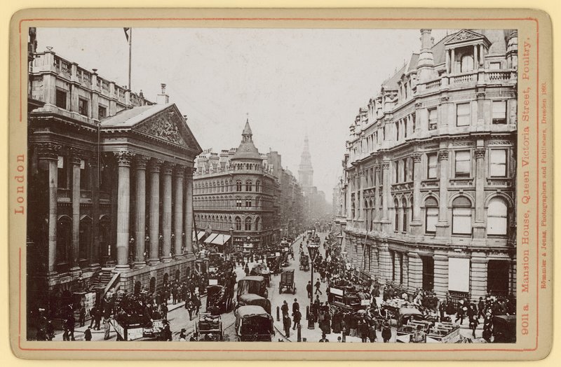 Mansion House, Queen Victoria Street, Poultry, Londres - English Photographer