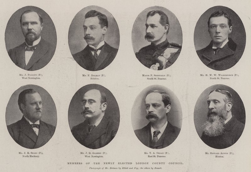 Membres du Nouveau Conseil du Comté de Londres Élu - English Photographer