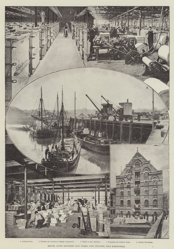 Usines de savon des frères Lever, Port Sunlight, près de Birkenhead - English Photographer