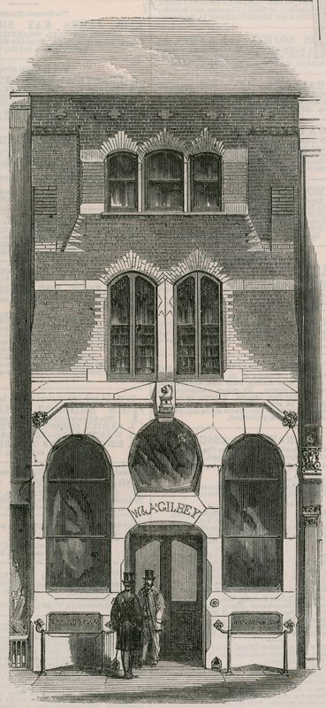 Bureau de vin de Messrs Gilbey, Oxford Street - English Photographer