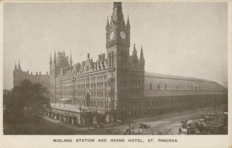 Gare de Midland et Grand Hôtel, St Pancras, Londres - English Photographer