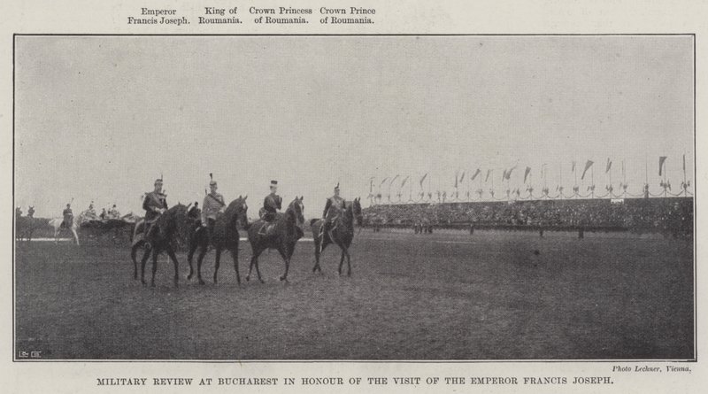 Revue militaire à Bucarest en l