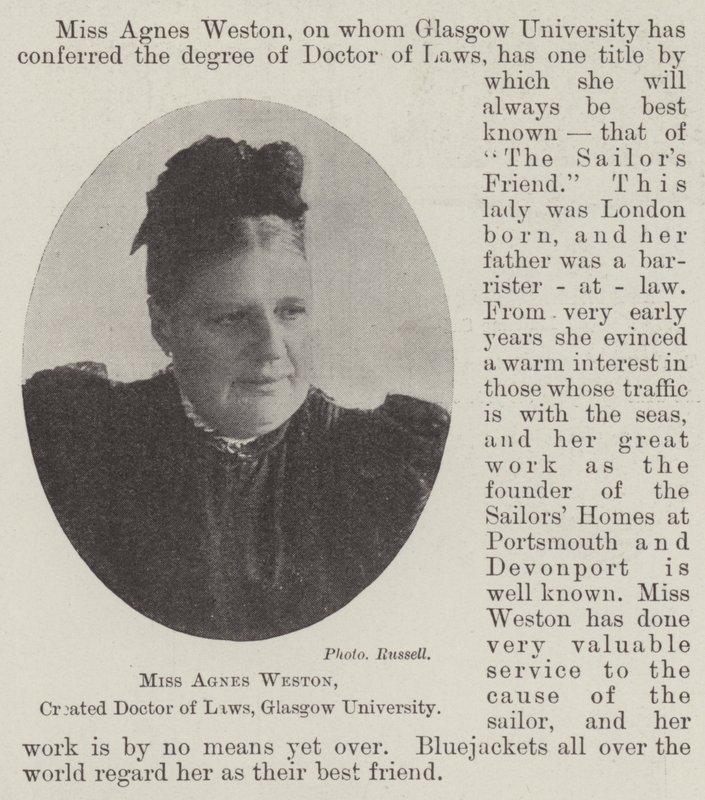 Mlle Agnes Weston, créée docteur en droit, Université de Glasgow - English Photographer