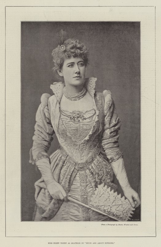 Mlle Ellen Terry en Béatrice dans Beaucoup de bruit pour rien - English Photographer
