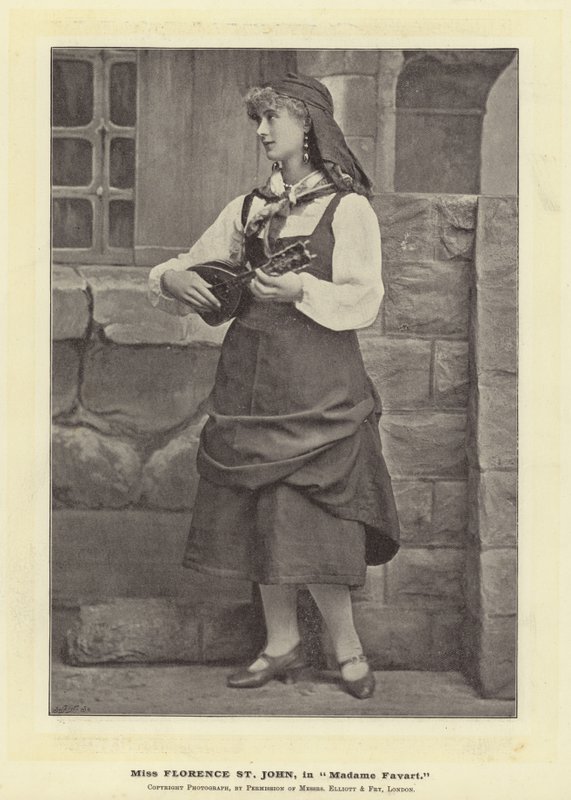 Mlle Florence St John, dans Madame Favart - English Photographer