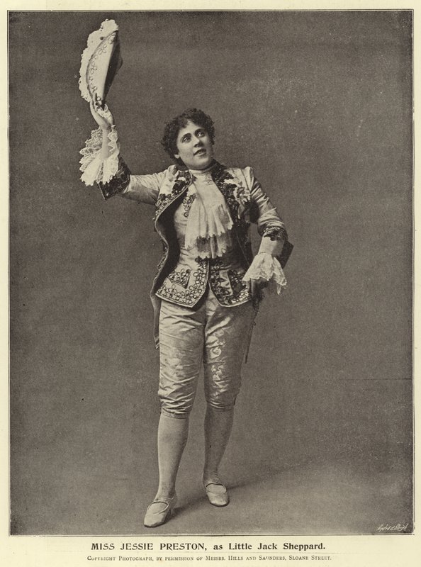 Mlle Jessie Preston, en tant que Little Jack Sheppard - English Photographer