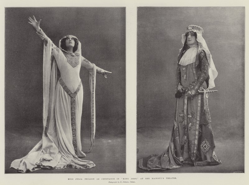 Mlle Julia Neilson en Constance dans King John, au théâtre de Sa Majesté - English Photographer