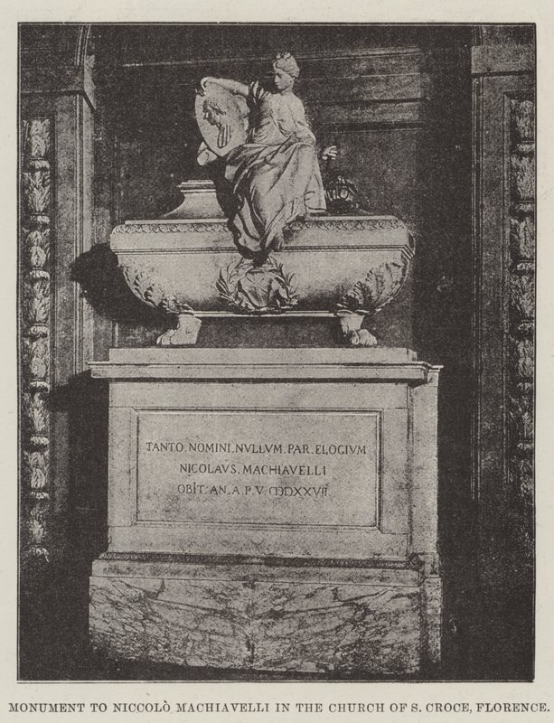 Monument à Niccolò Machiavelli dans l