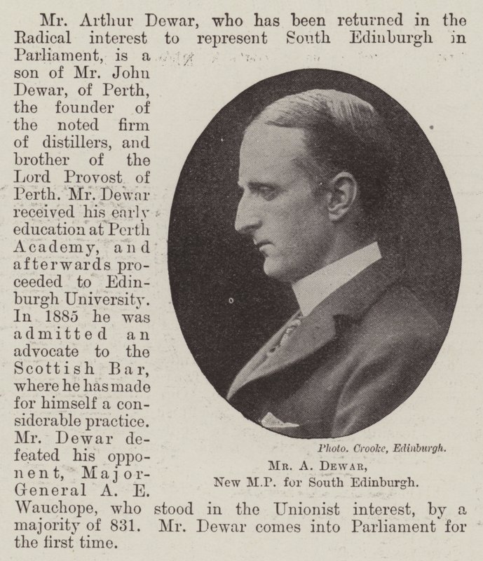 M. A. Dewar, nouveau député pour le sud d