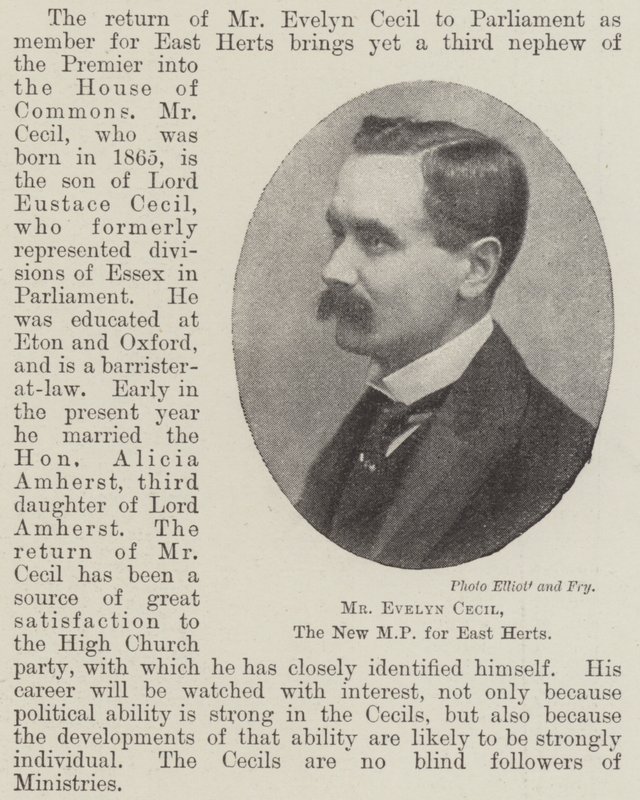 M. Evelyn Cecil, le nouveau député pour East Herts - English Photographer