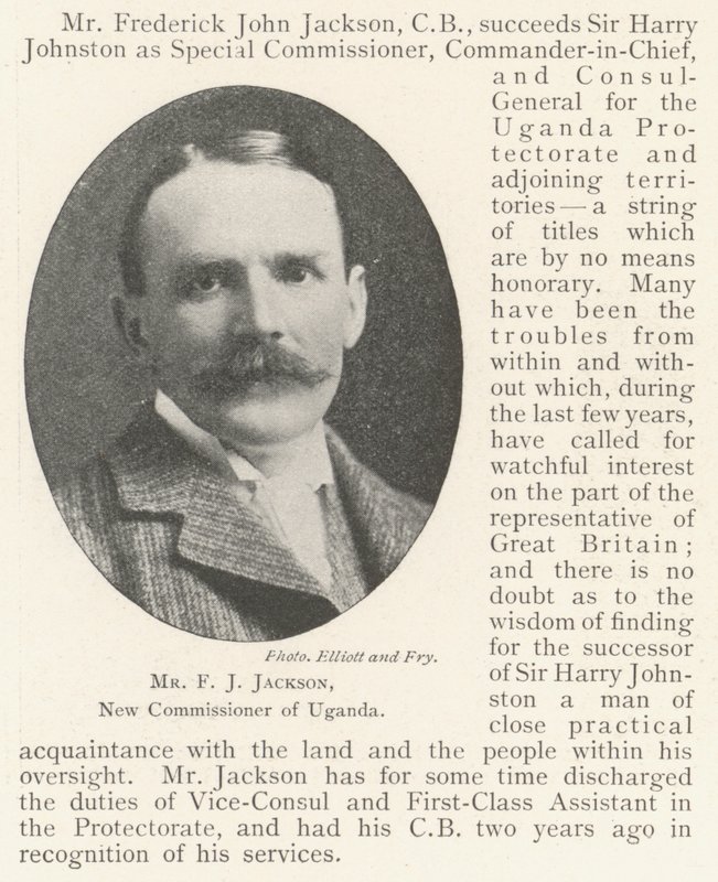 M. F J Jackson, nouveau commissaire de l