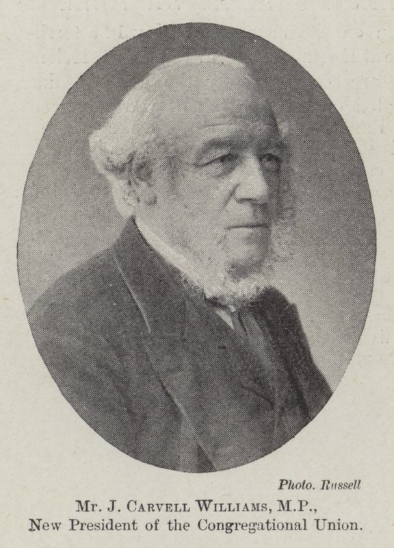 M. J Carvell Williams, MP, nouveau président de l