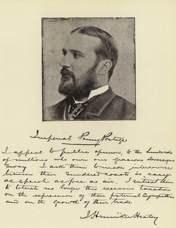 M. J Henniker Heaton, MP, Penny-Postmaster-General de l