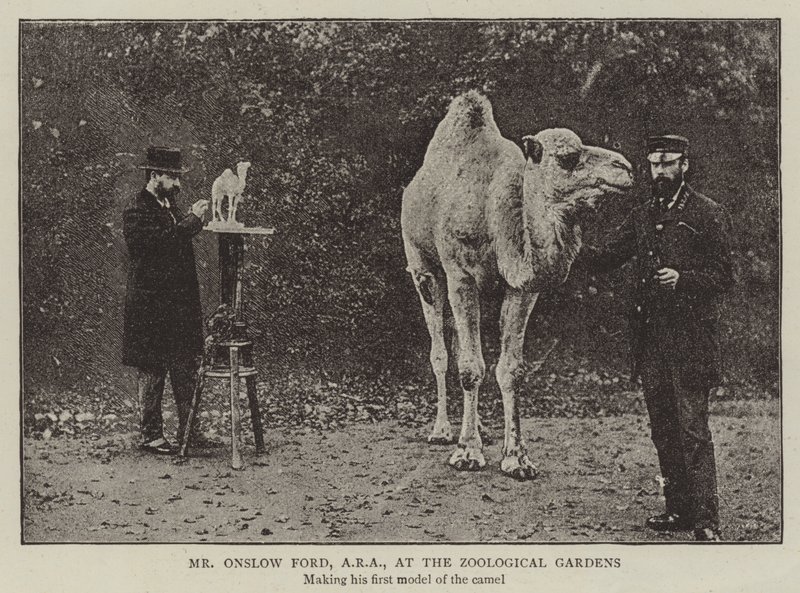 M. Onslow Ford, ARA, au jardin zoologique - English Photographer