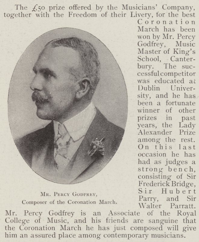 M. Percy Godfrey, compositeur de la Marche du couronnement - English Photographer
