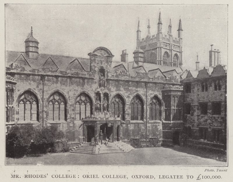 Collège de M. Rhodes, Oriel College, Oxford, légataire de £100,000 - English Photographer