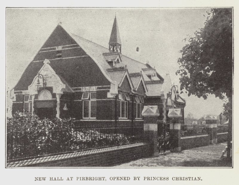 Nouvelle salle à Pirbright, inaugurée par la princesse Christian - English Photographer