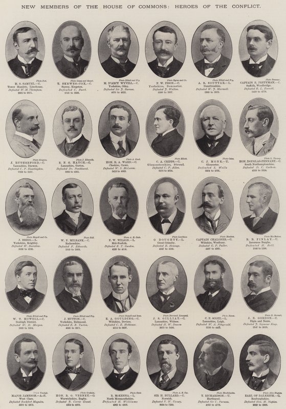 Nouveaux membres de la Chambre des communes, héros du conflit - English Photographer