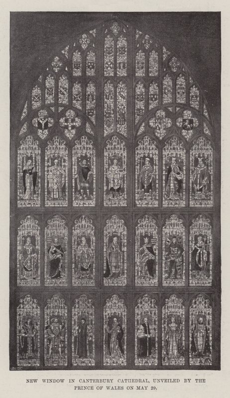Nouvelle fenêtre dans la cathédrale de Canterbury, dévoilée par le Prince de Galles le 29 mai - English Photographer