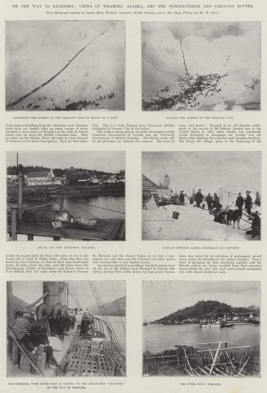 En route pour le Klondike, vues de Wrangel, Alaska, et des routes Stikine-Teslin et Chilcoot - English Photographer