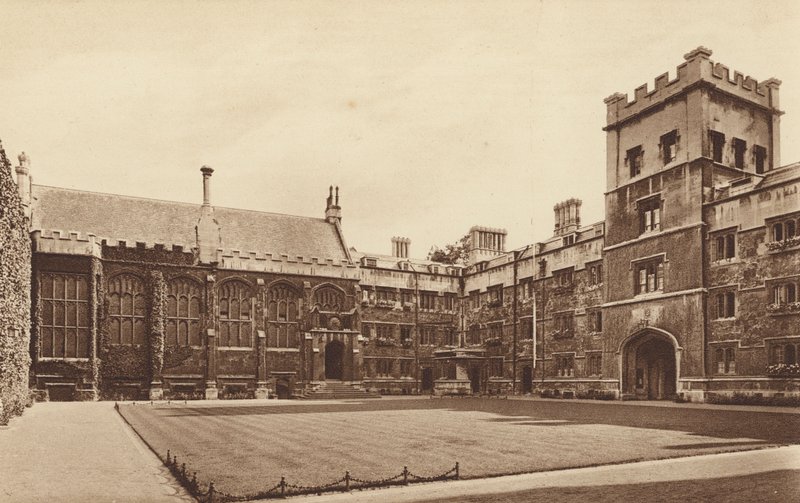 Oxford : Exeter College, le quadrilatère et la salle - English Photographer