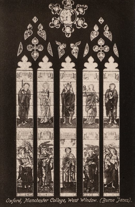 Oxford, Manchester College, Fenêtre Ouest, Burne Jones - English Photographer