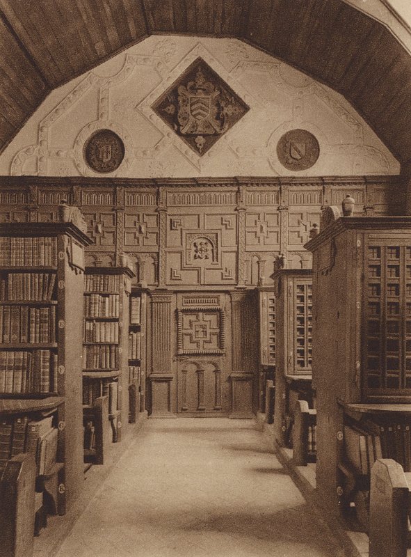 Oxford : Merton College, la bibliothèque, extrémité nord - English Photographer