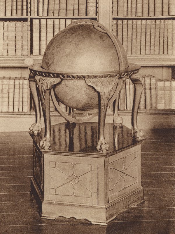 Oxford : Oriel College, un globe du XVIIIe siècle dans la bibliothèque - English Photographer
